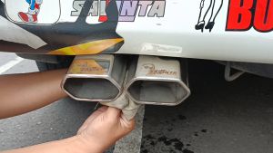 Savinta Knalpot Suos Prisma Segi Enam Cabang Stainles Mobil Bensin Solar Truk