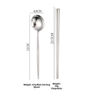 304 Stainless Steel Dinner Set for Western Meals