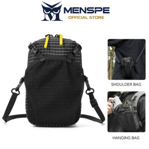 MENSPE Hiking Small Bag Outdoor Detachable Sling Crossbody Bag Water Bottle Phone Holder With Removable Shoulder Strap And Magic Tape For Hiking Camping Travel