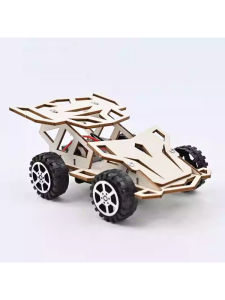 Xe Bốn Bánh Điện Tự Lái Lắp Ráp Thủ Công Mô Hình Giáo Dục Cho Trẻ Em Thí Nghiệm Khoa Học Sáng Tạo Nhỏ