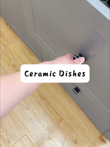 Cabify Ceramic Household Dinnerware Thickened Porcelain Large Diameter White Dining Meal Plate Round Plate