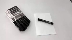 Permanent Marker Bullet Tip Pentel Pen Black Markers School & Office Supplies MKB-04-05