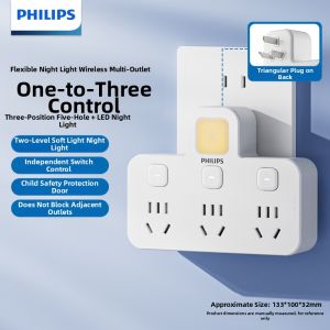 Philips | Ultra Thin USB Fast Charging Socket with Switch