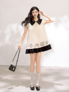 KEIKO | Fun Girly Embroidery A-line Dress