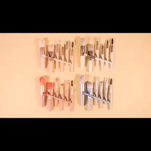 2023 8pcs Macarons Color Cute Mini Soft Bristled Wooden Makeup Brush Set Makeup Tools Eyeshadow Brush 化妆刷8合1