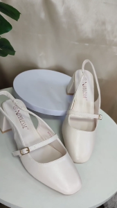 Noblesse Korean Square Toe Block Heel Shoes for Office Work (2025)