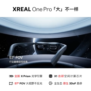 100% Genuine XREAL One Pro AR Smart Glasses/3DoF Space Hovering 3D Real Glasses/477" HD Screen/57 FOV Ultra Large Viewing Angle/XREAL One Pro AR Glasses For iPhone Mac Switch PS5 Game Private Cinema