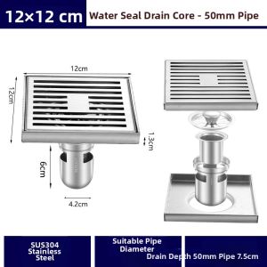 GUANGMANZHI | Large Flow Outdoor 304 Stainless Steel Floor Drain 110mm Pipe