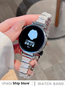 Uhada Huawei GT6 GT5 GT4 Compatible Luxury Metal Smartwatch Band Womens Sporty Irregular Diamond Embedded Fashionable Replacement Strap