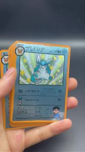 Takara Tomy | DIY Anime PTCG Self-made Original Vintage Hand-Drawn Style Eeveelutions Umbreon Jolteon Eevee Game Collection Card Birthday Gift