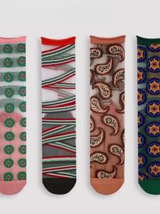 French Art Glassy Sheer Socks