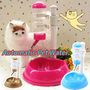 Puppies Standing Water Dispenser Adjustable Cat Dog Drinking Water Dispenser Bowl Pet Feeder Automatic Watener