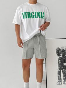 กางเกงขาสั้นกีฬาผ้าฝ้ายระบายอากาศสําหรับชายฤดูร้อนหลวมพอดีดูดซับเหงื่อวิ่งการฝึกอบรมกางเกง Deep Squat Patch Bag Design