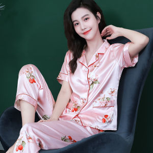 Cool Comfortable Ice Silk Sleepwear Set for Women