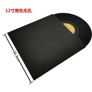 Thickened LP Vinyl Record Bag Brown Kraft Paper 12 Inch 350g Outer Storage Sleeve Envelope Single Pack Black Vinyl Bag
