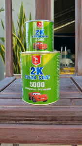 Sơn Phủ Siêu Bóng Cao Cấp 2K Clear Coat 5000 [ Tặng Kèm Cọ Dòng Phủ Bóng Siêu Tốt Bền Không Bị Ngã Vàng ]