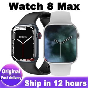 ♥Original Product+FREE Shipping+COD♥Watch 8 Max Smartwatch Wireless Charging Bluetooth Call NFC Women Sports Fintess Men 2023 SmartWatch PK I7 Pro Max X8 Max T500