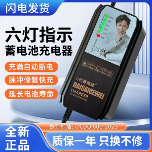 Bộ Sạc Pin Xe Điện Nhanh 6 Đèn Tự Động Đa Năng 48V 60V 72V Bộ Sạc Pin Xe Ba Bánh Bốn Bánh Đa Năng Mới Không Thương Hiệu