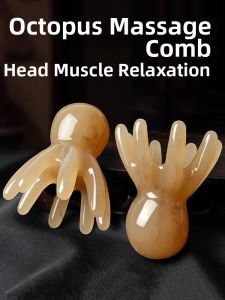 GUOQI | Head Meridian Massage Comb Scalp Acupoint Stimulator Portable Wide Tooth Scraping Comb