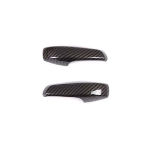 For Mercedes Smart Fortwo 451 2010-2015 ABS Carbon Fiber Car Interior Door Armrest Handle Cover Trim Door Bowl Frame Stickers
