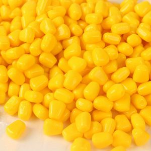 200pcs Scented Carp Fishing Bait Floating Pop Up Corn Smell Silicone Artificial Soft Corns Lures for Feeder Rig Lake Pond Fish