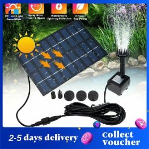 【Ship from Manila】Solar Water Pump Fountain Kit for Garden Decoracion Pool Pond Fountain Aquarium DC 7V 180L/H Automatic Solar Powered Pump pool