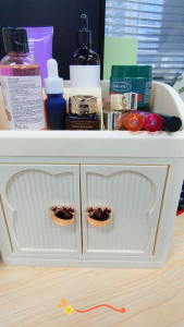 กล่องเก็บของสำหรับแต่งหน้าลิ้นชักตู้ ขวด กล่องเก็บของ กล่องเก็บของขนาดเล็ก กล่องเก็บของแบบพับได้