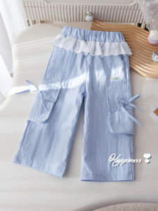 Quần Mới Mùa Hè Cho Bé Gái Hoa Văn Ren & Nơ