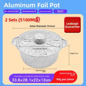 ZHONGYUANJIADEMEI | Outdoor Camping Disposable Foil Pot