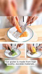 DS Stainless steel Fruit/Vegetable Home Sharp Planer Multi-purpose Cheese Grater (55S makapal )