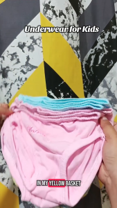 3/6 Pieces Bundle Kids Underwear Panty per piece Elastic Waistband 1-13 years old baby kids teens