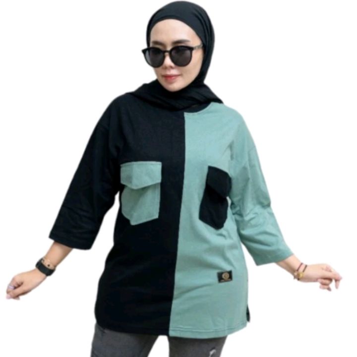 KAOS%20WANITA%20MIX%20DUA%20WARNA%20DENGAN%20VARIASI%20SAKU%20CANTIK%20TERBARU%20DARI%20FASHION%20TOP%20WANITA%20BERBAHAN%20KATUN%20COMBAT%2020S%20//KAOS%20OVERSIZE%20FIT%20L%20DAN%20XXL%20-%20Image%205