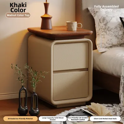 Ready-to-Use Slim Modern Bedroom Storage Nightstand