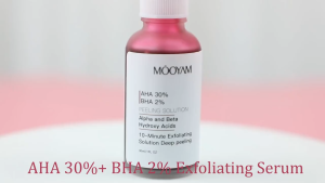 MOOYAM PEELING SOLUTION AHA 30% + BHA 2% - MENCERAHKAN MENGENCANGKAN SERTA MENYAMARKAN BEKAS JERAWAT KERUTAN & PORI BESAR 30ml