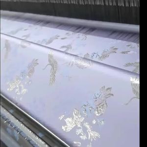 Ali Flower Clumps Embossed Yarn-Dyed Jacquard Brocade Cheongsam Cloth   Han Chinese Costume Tang Costume Fabric   Woven Gold Makeup Flower Horse-Face Skirt Fabric