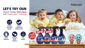 Natucair Dreamy Fabric Spray Fairy Fizz Natural Essential Oil Sleep Better & Bed Bug Spray Pewangi Bilik 400ml