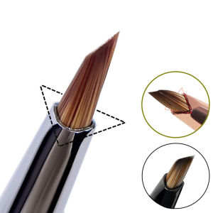 Cọ Vẽ Móng Tay Hình Cánh Hoa Tam Giác 8 Kiểu Vẽ Viền Acrylic Sọc Lưới Hoa Vẽ Tranh Dụng Cụ Làm Móng Với Lông Nylon