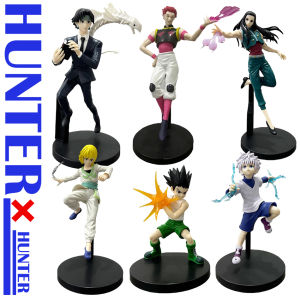 Bandai | In stock Hunter x Hunter Chrollo Lucilfer Anime Figure Hisoka Action Figure Killua Zoldyck Kurapika Figurine Collectible Model