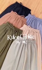 AliMaMa - KULOT CRINCLE AIRFLOW - Celana Crinkle Crinkel Highwaist High Waist Premium Murah Medan