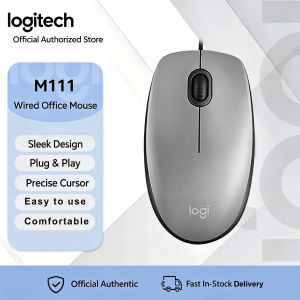 Logitech | Logitech M111 Wired Mouse 1000 DPI Mute 3 Bottoms Gaming Mouse Plug And Play Multi-System Compatible with Curser Control