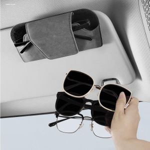 Car Sun Visor Mounted Card Document Holder Dual Use Automobile Special Storage Eyeglass Clip Invoice Card Holder Car Sunshade