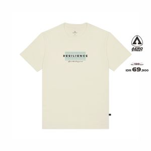 Aerostreet T Shirt Resilience Krem Kaos T-Shirt Tshirt ABAAA