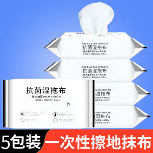 Mop Wood Floor Special Cloth Household Mop Cloth Towel Clamp Floor Cleaning Cloth Disposable Disposable Disposable Bean Bag Wet Tissue