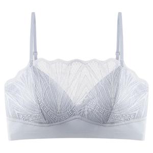 MiiOW | เสื้อชั้นในลูกไม้สายเดี่ยวแบบเกาะอกสำหรับผู้หญิง ไร้โครง ให้กำลังใจ เสริมหน้าอกเล็ก ป้องกันแสง เซ็กซี่ สไตล์หลังสวยงาม