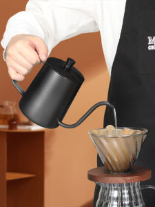 MONGDIO | Home Stainless Steel Long Mouth Slim Spout Coffee Pot Drip Coffee Pot