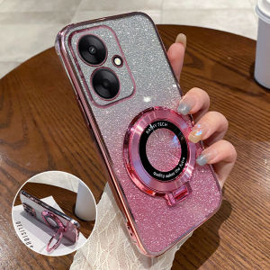 เคสโทรศัพท์ซิลิโคนป้องกันการตกหล่นแบบครอบคลุมเต็มรูปแบบสำหรับ Xiaomi Redmi 13C พร้อมขาตั้ง ดีไซน์หรูหรา ทนทานต่อการใช้งาน