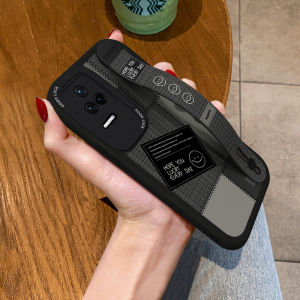 Redmi K90Pro Max Phone Case with Wristband Personality Smiling Face Full Cover K80PRO Silicone Soft Shockproof Stand for Men And Women New Model Anti-Fall