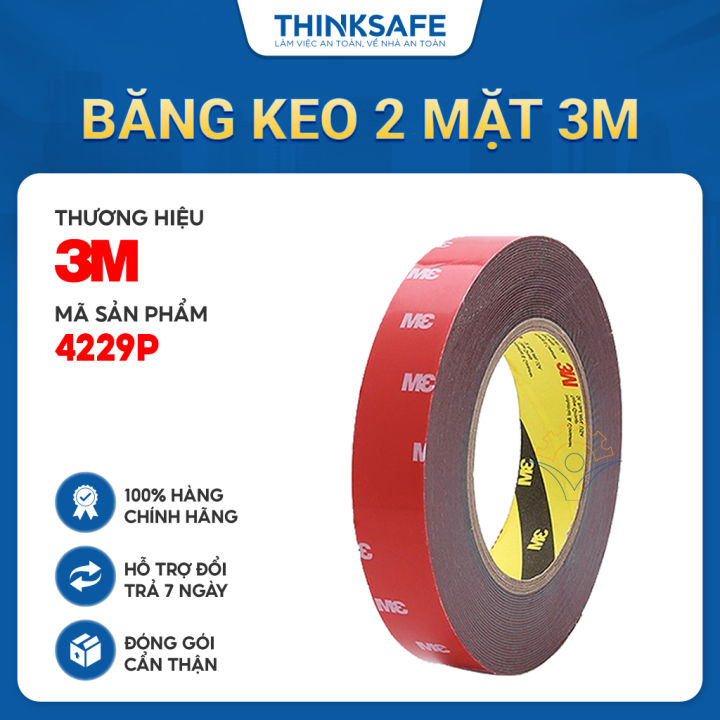 Băng dính 2 mặt thương hiệu 3M 4229 băng keo 2 mặt siêu dính, xốp hai ...