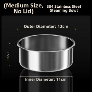 Deepened Covered Egg Steaming Bowl