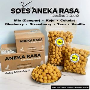 SOES 7 PILIHAN RASA - MIX KEJU COKLAT STRAWBERRY BLUEBERRY TARO VANILA KUE SUS KERING COKELAT LUMER 500GR 500 GR GRAM 2KG 1 2 KG DUS
